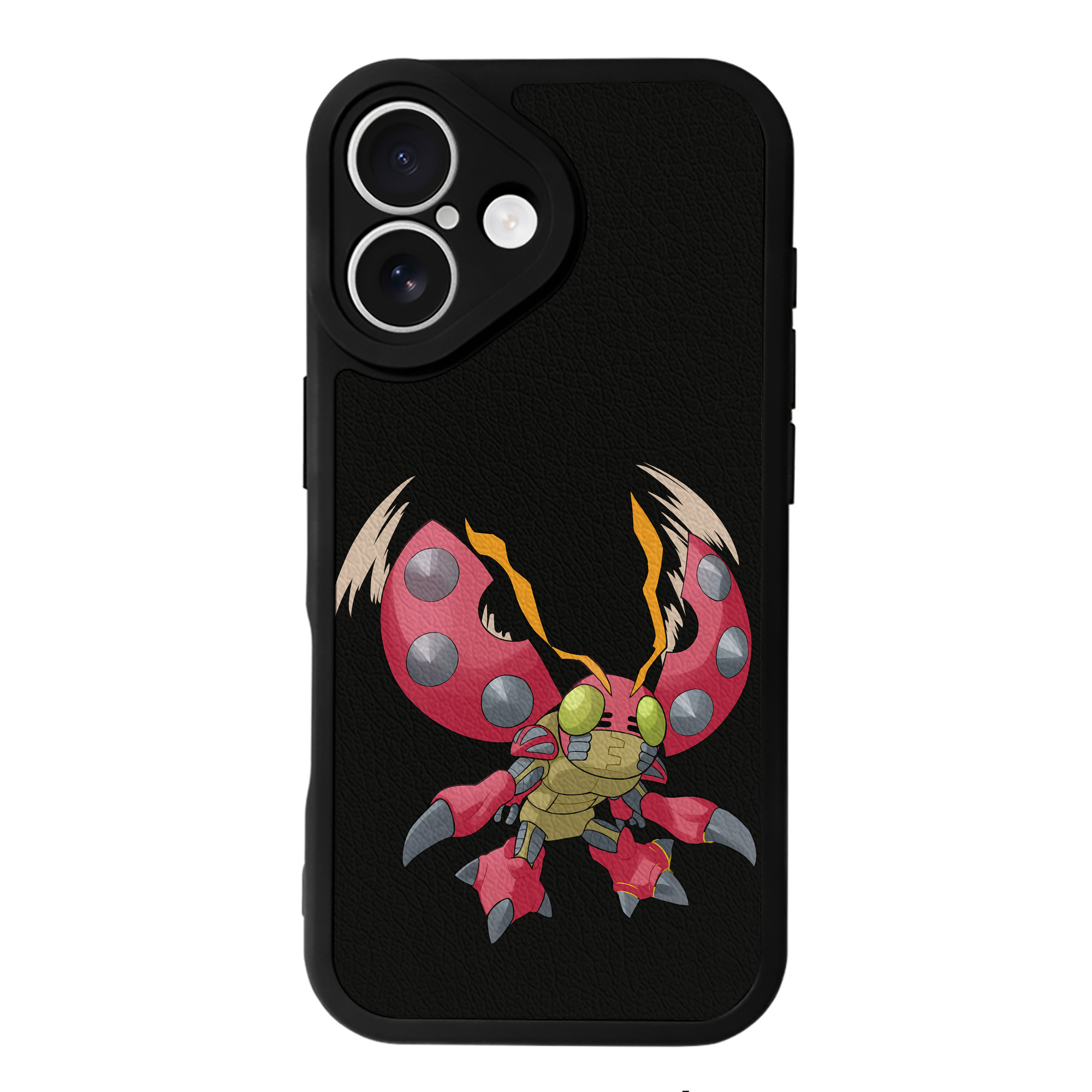 （画像用） Digimon デジタルモンスター/デジモン 【iPhone 16シリーズ対応】シリコンスマホケース（レザー調） 材質：シリコン